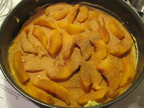Late Summer Peach Torte Uncooked