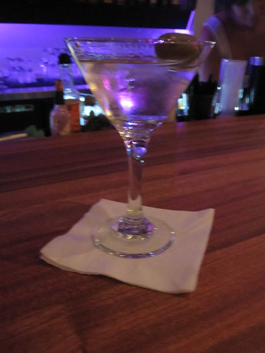 Martini at the bar at Macaroni