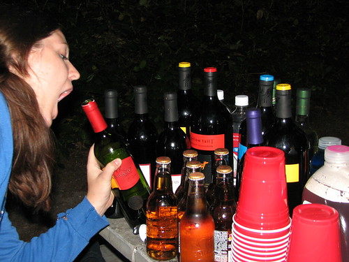 Im pretty sure she DID end up finishing up the bottle that way.