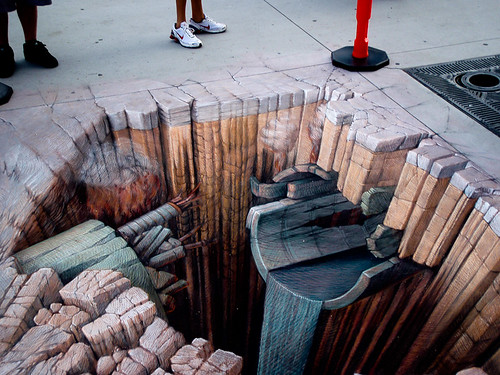 perspective sidewalk art