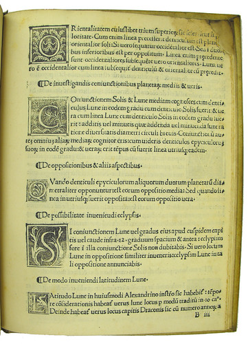 Woodcut initials in Alphonsus de Corduba: Lumen Caeli