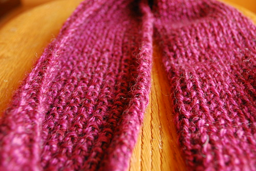 knit/purl side