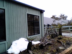Snow at Cradle Mountain Chateau 