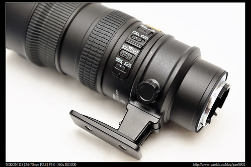 你拍攝的 Nikon AF-S VR 70-200MM f2.8。