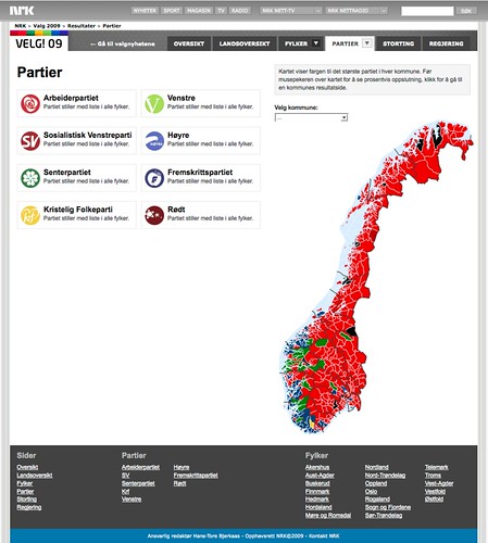 NRK - Valg 09 - Partier