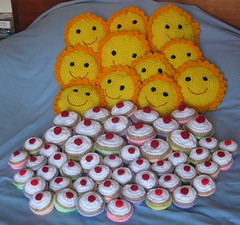 Crochet Cakes and Mr Suns
