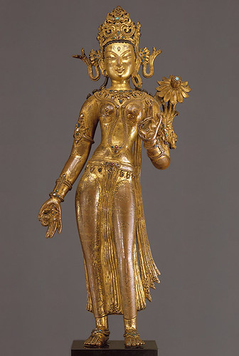 016-Estatua de Tara de pie- siglo 14- Nepal- Copyrigth © 2000-2009 The Metropolitan Museum of Art 
