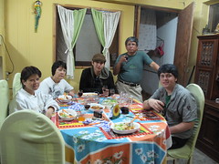 Dinner on the 4th at the house of Vlad\'s uncle Rafael, aunt Rosario, and cousin Carol.