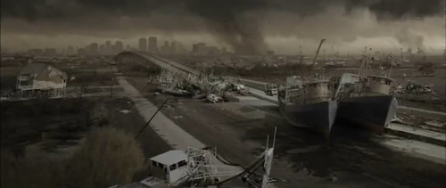 Katrina footage used in The Road
