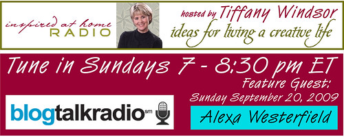 I'm going to be on Inspired at Home radio!