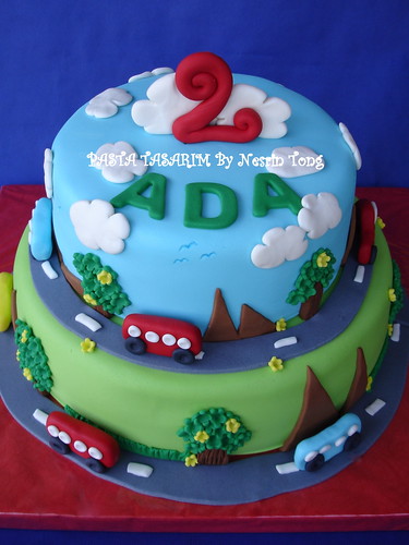 BUS AND TRAFFIC CAKE