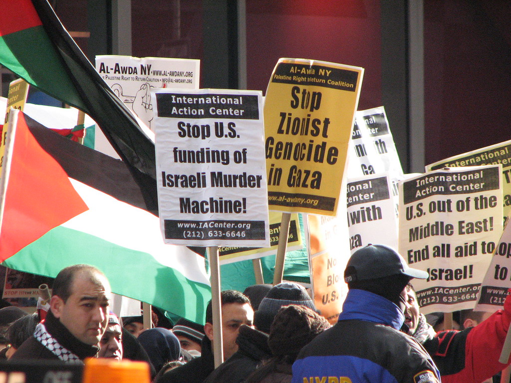 Demonstrating for Hamas
