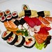 Sushi platter from Kawasemi Japanese Teahouse