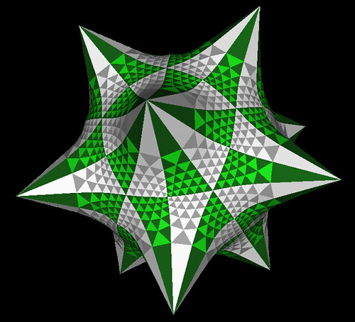 Hyperbolc dodecahedron with constant negative Gaussian curvature