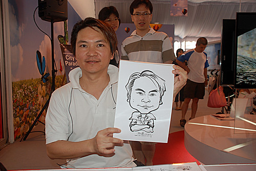 caricature live sketching for LG Infinia Roadshow - day 1 - 6