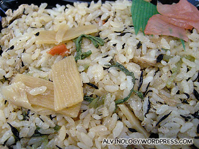 Rachels lunch - bamboo rice