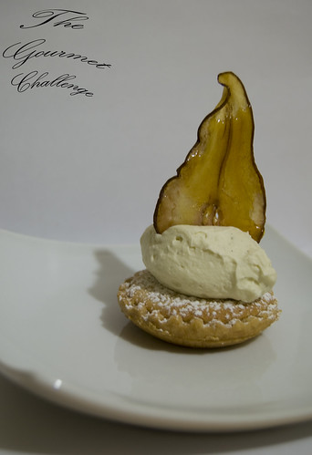 Almond frangipan tart with toffee pear 2