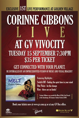 Golden Village (Singapore) Presents Corinne Gibbons – "Live ...