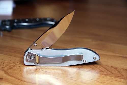 Silver titanium liners VG10 folder knife kit Jantz with Afzalia  handle