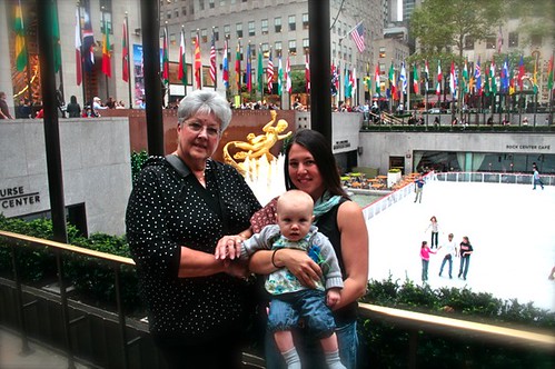 Mom June Zo Rockefeller Plaza Rink