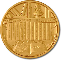 Eric P. Newman Centenary medal reverse