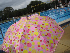 Umbrella by the pool