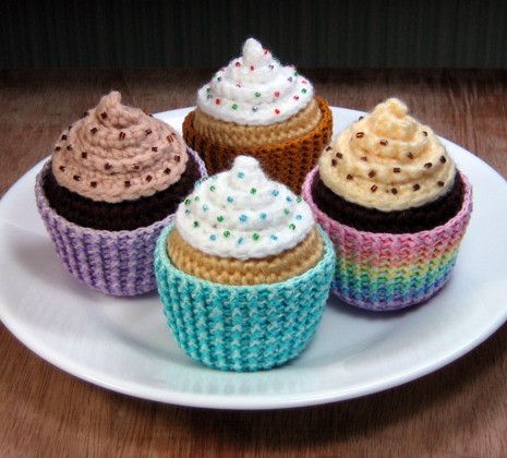 More Amigurumi Cupcakes