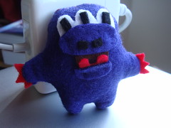 Purple Felt Monster