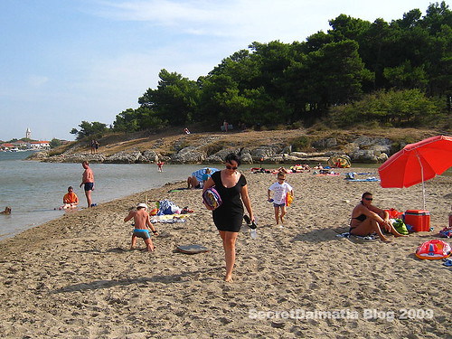 Popular beach for families