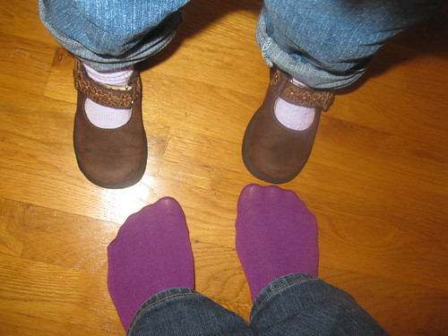 Magical purple socks