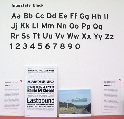 Typography : Interstate, Black @ MoMA, NYC