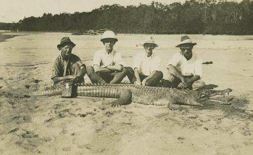 Crocodile bagged on the Herbert River