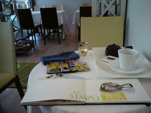 sketchbreak at café Simply Tea