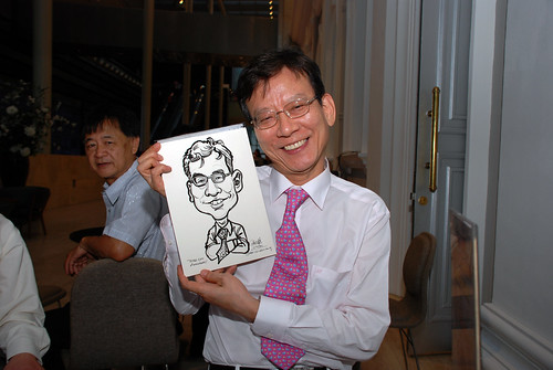Caricature live sketching for Tetra 60th Anniversary - 4