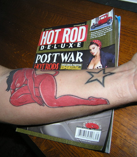 red star tattoo wrist