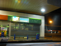Topaz station at night