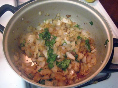Garlic, Onions, and fresh Basil