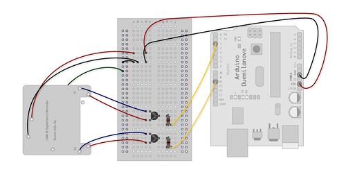 Schematic of SAW III Recorder w/ Arduino