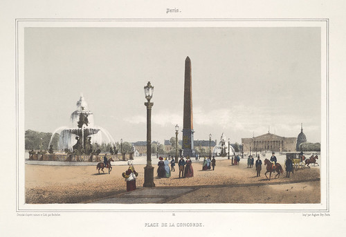 000a- Paris- otra vista de la plaza de la Concordia 1858