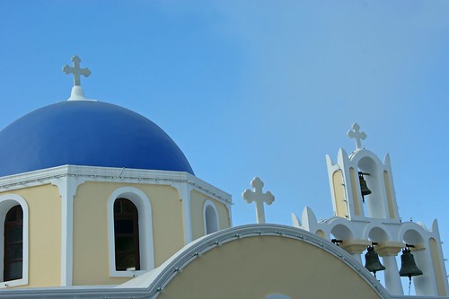 Thira, Santorini.  a church