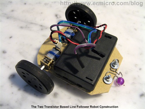 Build Your Own Transistor Based Mobile Line Follower Robot (02)