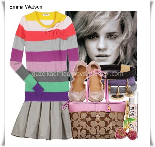 Emma Watsons Cute Styles Emmanın Şirin ve Sevimli Renkli Tarzı