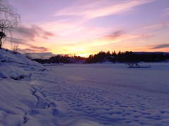 Winter Sunset on Calf Island in Norway #5
