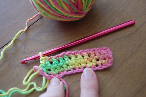 learning to crochet