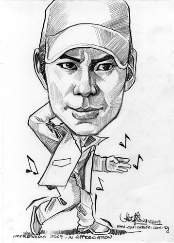 Caricature of Patrick Loo