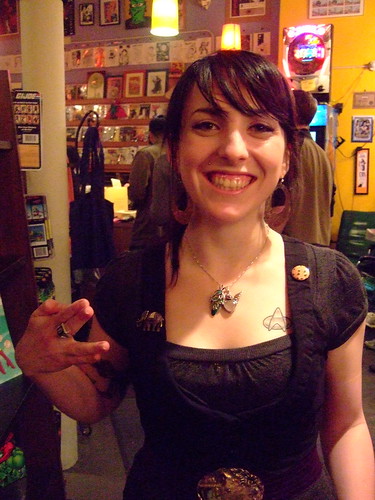 girl with star trek tattoo