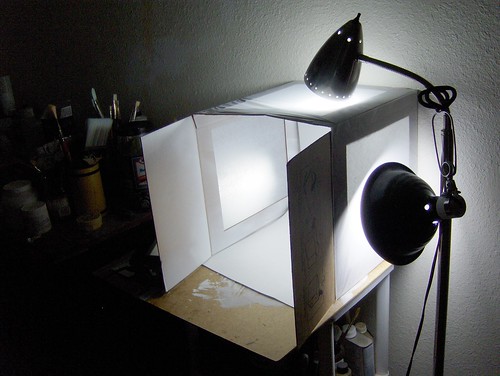 Ominous Light Box Setup by Whiskers and Tea