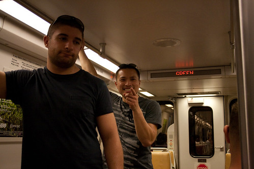 Daniel and Brian on the Train