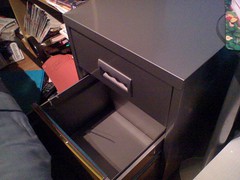 Filing Cabinet Open drawer