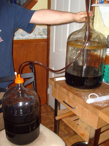 racking old ale into secondary